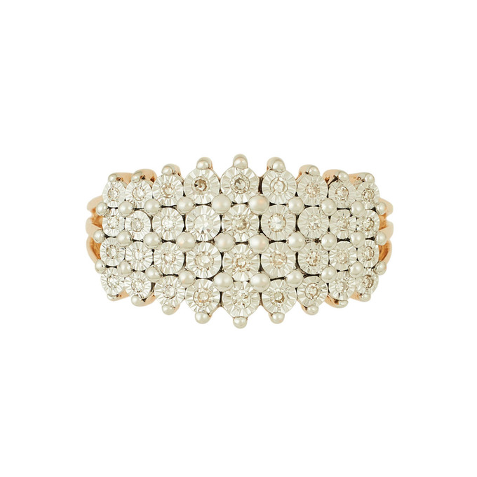 Кольцо из золота 585 пробы c бриллиантами