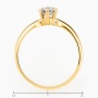Кольцо из желтого золота 750 пробы c 1 бриллиантом Л28067603 фото 4