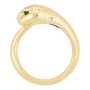 Кольцо из желтого золота 585 пробы c 8 бриллиантами и 2 изумрудами Л30122076 фото 3