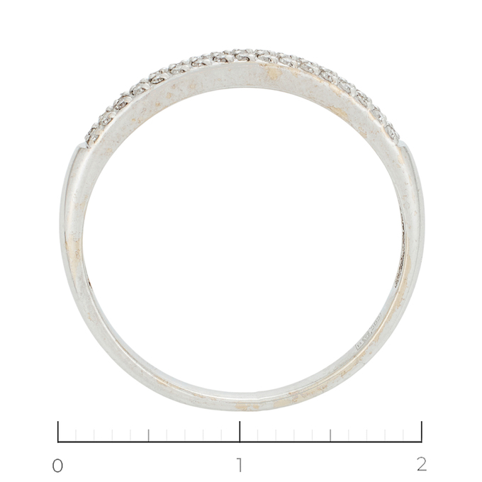 Кольцо из белого золота 585 пробы c 34 бриллиантами, Л 2010 5079 за 17200