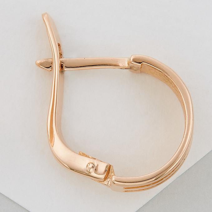 Серьги из красного золота 583 пробы