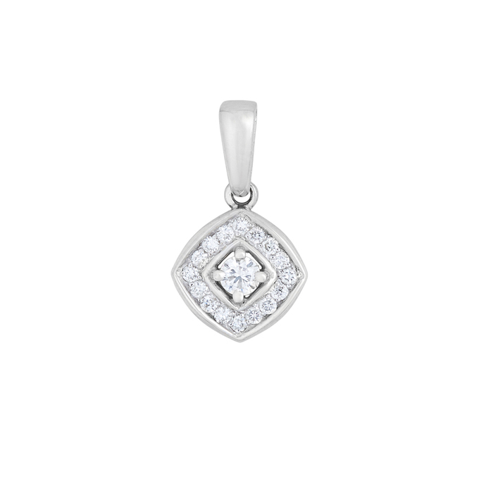 Подвеска из золота 585 пробы c бриллиантами