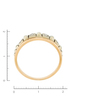 Кольцо из комбинированного золота 585 пробы c 6 бриллиантами