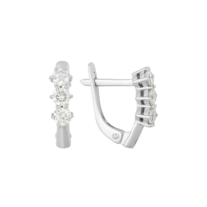 Серьги из золота 585 пробы c бриллиантами, К 0000 3263 за 39500