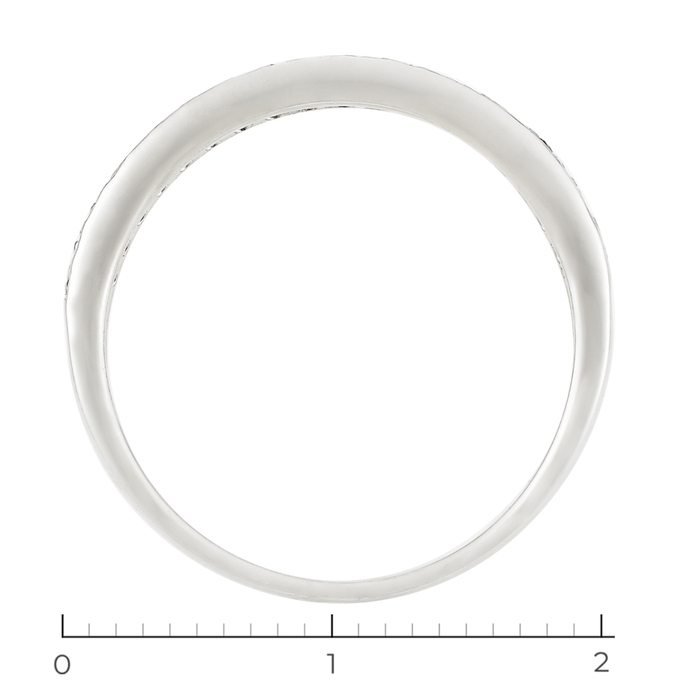 Кольцо из белого золота 585 пробы c 37 бриллиантами