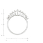 Кольцо из белого золота 750 пробы c 13 бриллиантами Л37057585 фото 4