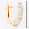 Серьги из красного золота 585 пробы c фианитами