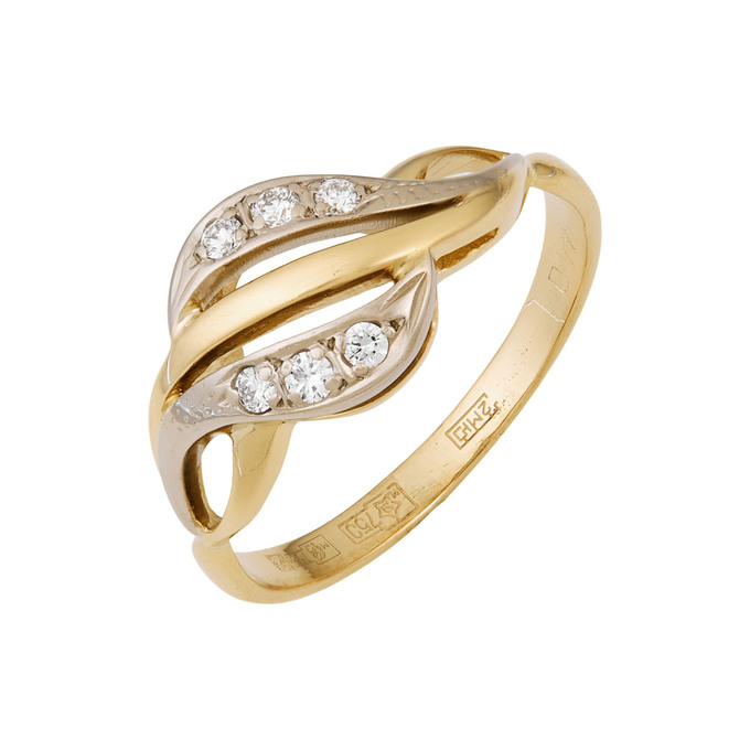 Кольцо из золота 750 пробы c бриллиантами, Л 2003 7398 за 54700