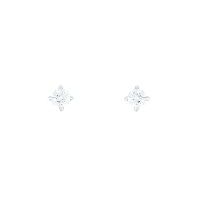 Серьги из золота 585 пробы c 2 бриллиантами