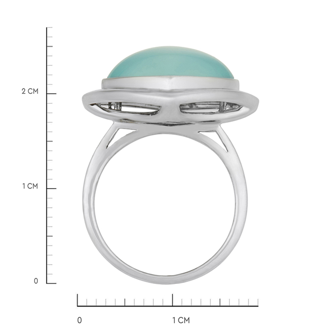 Кольцо из золота 585 пробы c халцедоном, Л 0408 7967 за 98400
