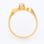 Кольцо из желтого золота 750 пробы c 1 бриллиантом Л23143478 фото 3
