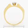 Кольцо из желтого золота 750 пробы c 7 бриллиантами Л19101896 фото 4