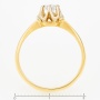 Кольцо из комбинированного золота 750 пробы c 1 бриллиантом Л54045699 фото 4