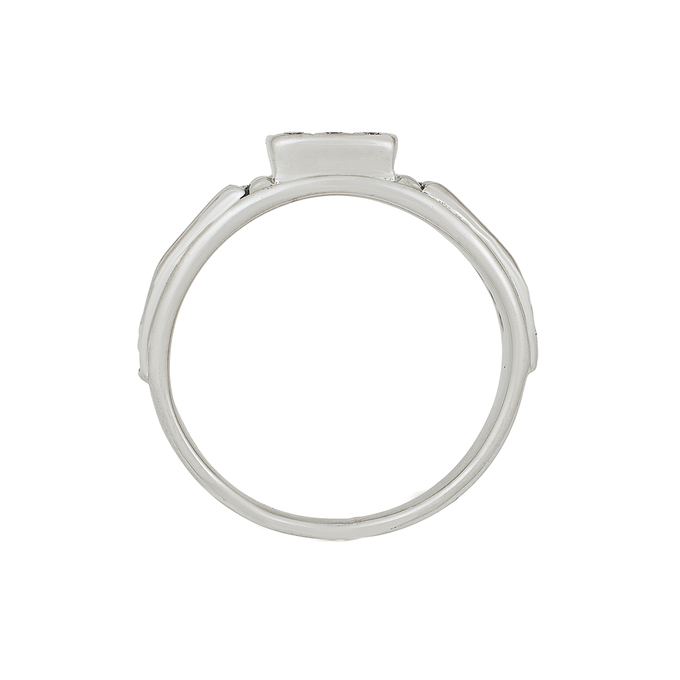 Кольцо из золота 585 пробы c бриллиантами и эмалью, Л 4507 8297 за 86000