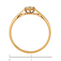 Кольцо из комбинированного золота 585 пробы c 1 бриллиантом Л73021327 фото 4