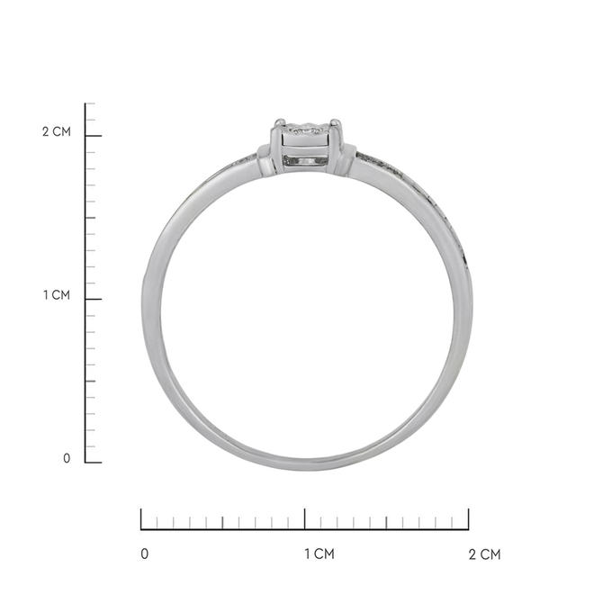 Кольцо из золота 585 пробы c бриллиантами, Л 2316 7499 за 18320