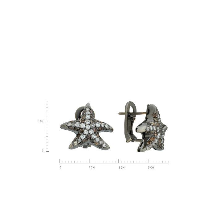 Серьги из золота 585 пробы c бриллиантами, К 0000 3213 за 89500