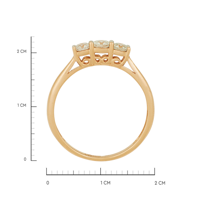 Кольцо из золота 585 пробы c бриллиантами, Л 4807 8056 за 55120