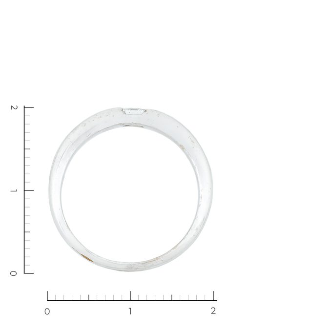 Кольцо из белого золота 750 пробы c 1 бриллиантом, Л 4709 5504 за 37140