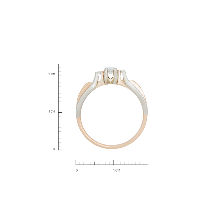 Кольцо из золота 585 пробы c бриллиантами, Л 2811 5481 за 44400