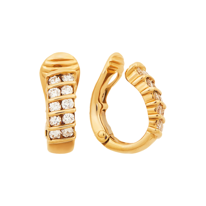 Серьги из золота 750 пробы c бриллиантами, Л 2212 5594 за 69900