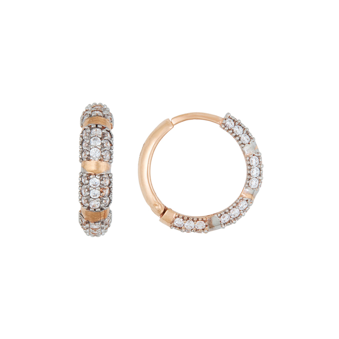 Серьги из золота 585 пробы c фианитами, Л 7502 3005 за 17840
