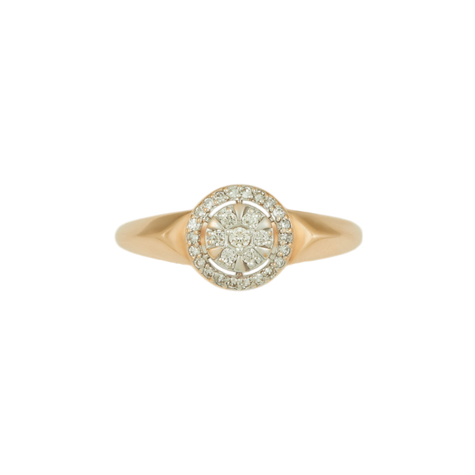 Кольцо из золота 585 пробы c бриллиантами, Л 5104 0124 за 18800