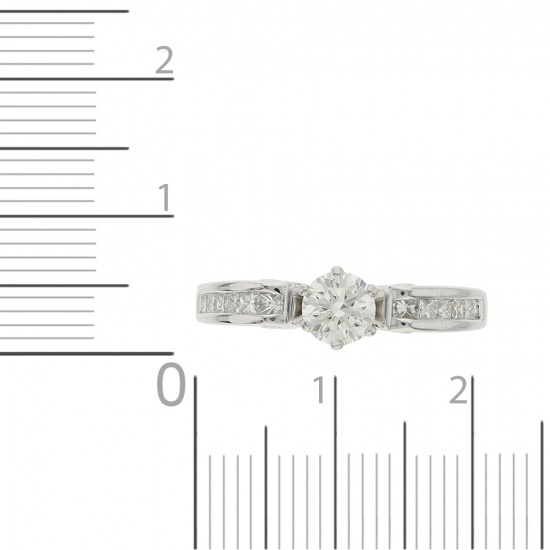 Кольцо из белого золота 585 пробы c 15 бриллиантами, Л19086904 за 107450