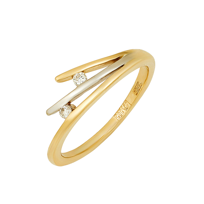 Кольцо из золота 585 пробы c бриллиантами, Л 3208 5665 за 28720