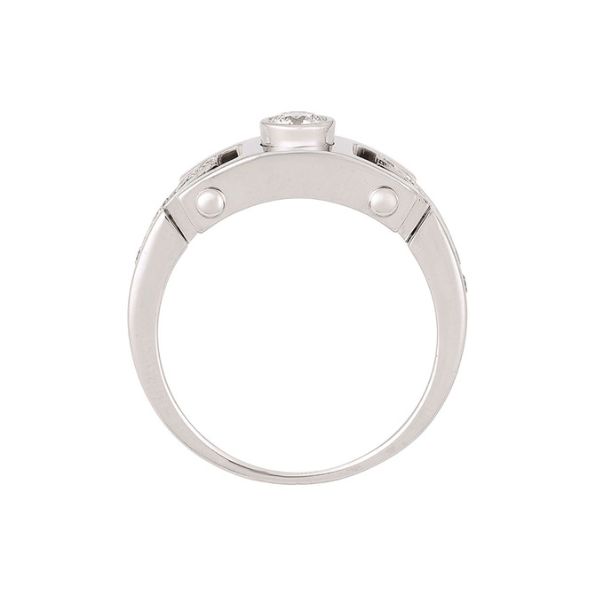 Кольцо из золота 585 пробы c бриллиантами