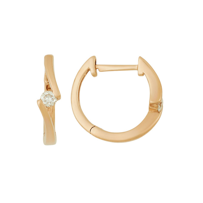 Серьги из золота 585 пробы c бриллиантами, Л 7100 2095 за 20800