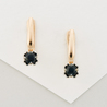 Серьги из золота 585 пробы c 2 сапфирами