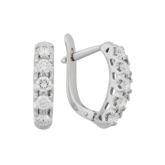 Серьги из золота 585 пробы с бриллиантами, Л 3309 9038 за 145000