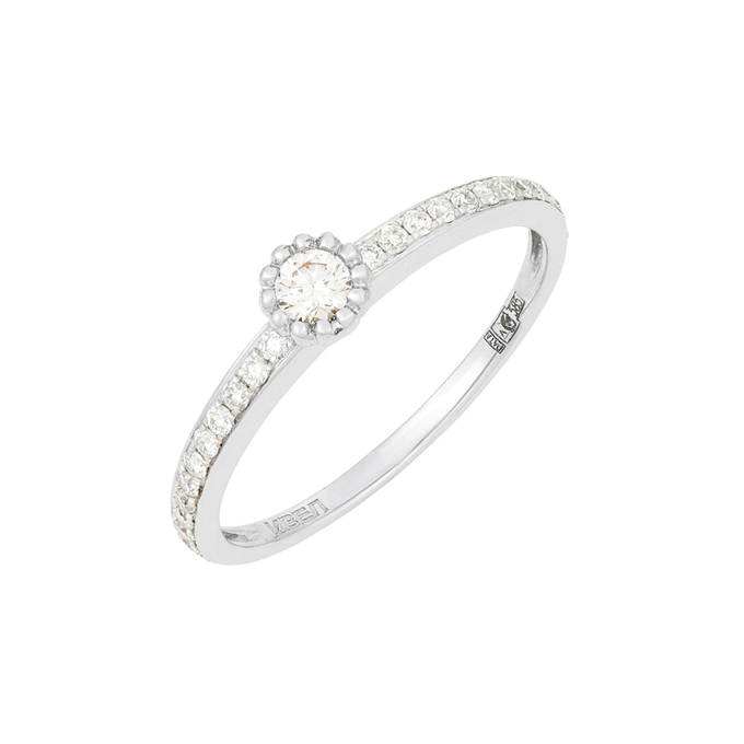 Кольцо из золота 585 пробы c бриллиантами, Л 4710 5054 за 36720