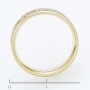 Кольцо из комбинированного золота 585 пробы c 5 бриллиантами Л57025293 фото 4