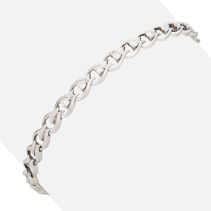 Браслет из золота 585 пробы c бриллиантами, Л 6103 1959 за 82900