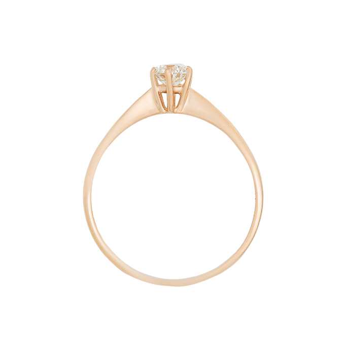 Кольцо из золота 585 пробы c бриллиантом, Л 4807 4308 за 41520