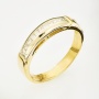 Кольцо из комбинированного золота 750 пробы c 11 бриллиантами Л28061534 фото 1