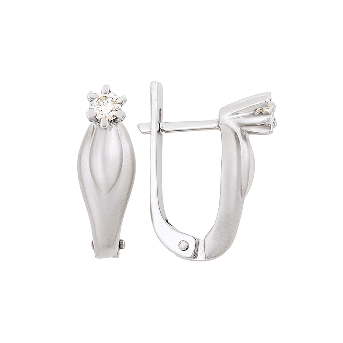 Серьги из золота 750 пробы c бриллиантами, Л 2811 0514 за 89900