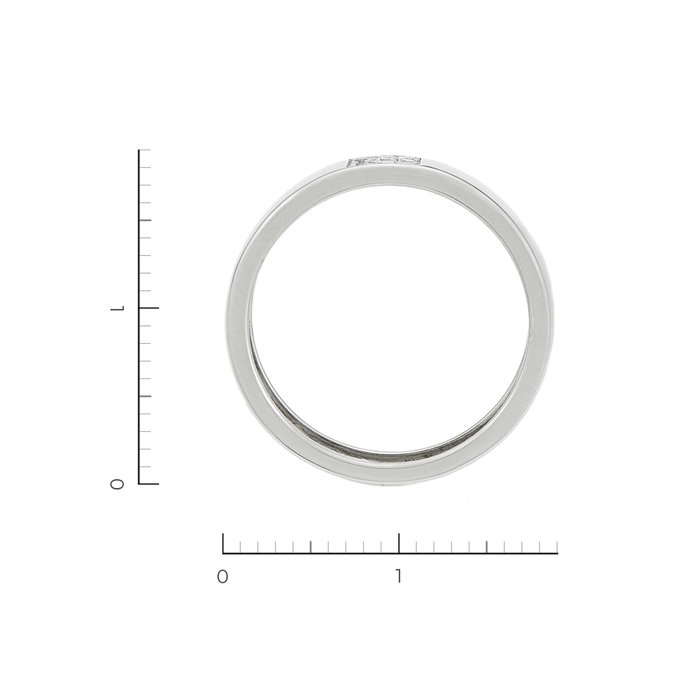 Кольцо из белого золота 585 пробы c 9 бриллиантами, Л 4303 4619 за 29750