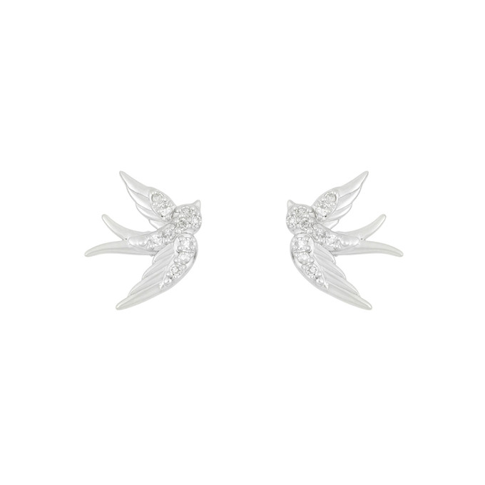 Серьги из золота 585 пробы с бриллиантами, Л 0809 0259 за 16000