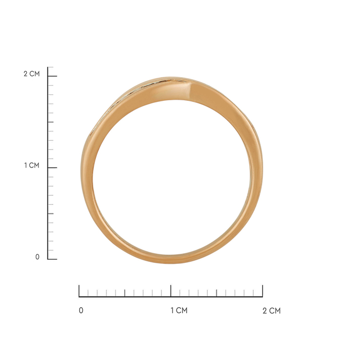 Кольцо из золота 585 пробы c бриллиантами, Л 0613 2860 за 42320