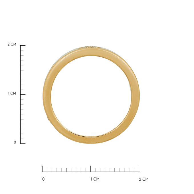 Кольцо из золота 750 пробы c бриллиантами, Л 1911 6485 за 110000
