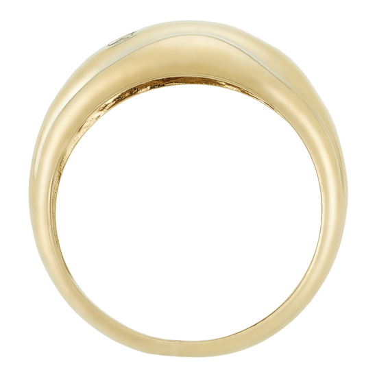 Кольцо из комбинированного золота 585 пробы c 5 бриллиантами, Л54051941 за 27230