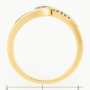 Кольцо из комбинированного золота 585 пробы c 13 бриллиантами Л39100340 фото 4