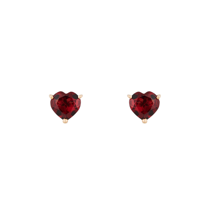 Серьги из золота 585 пробы c гранатами