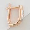 Серьги из золота 585 пробы c фианитами