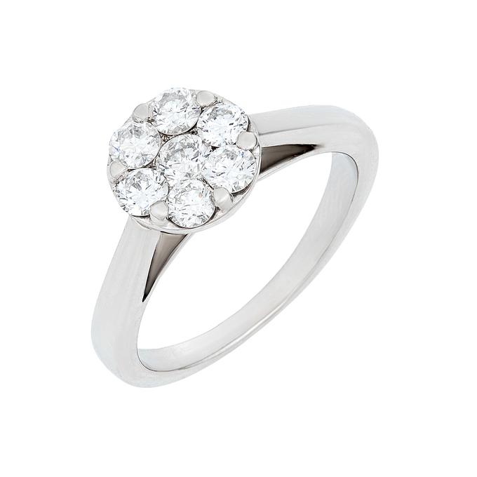 Кольцо из золота 750 пробы c бриллиантами, Л 2811 4381 за 129000