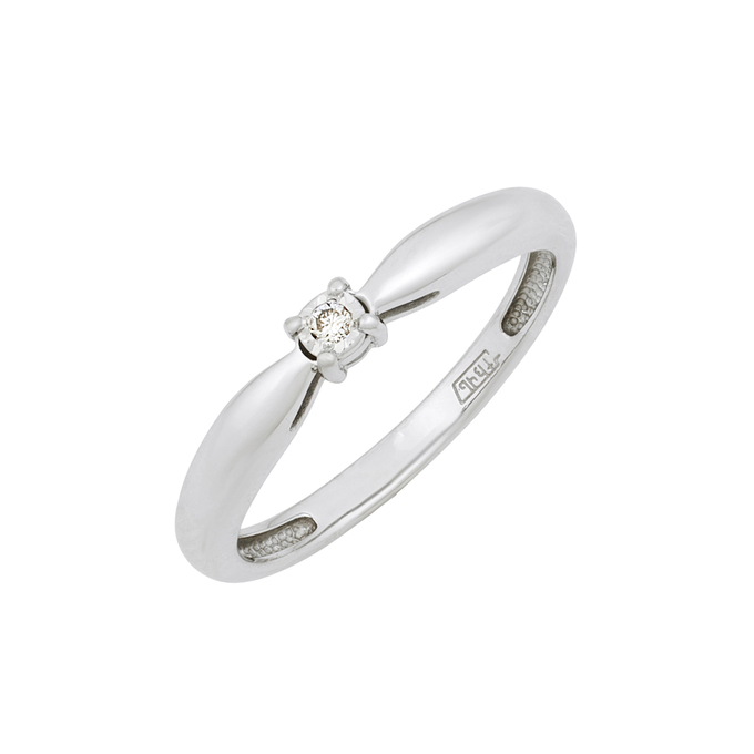 Кольцо из золота 585 пробы c бриллиантом, Л 5703 8600 за 16030