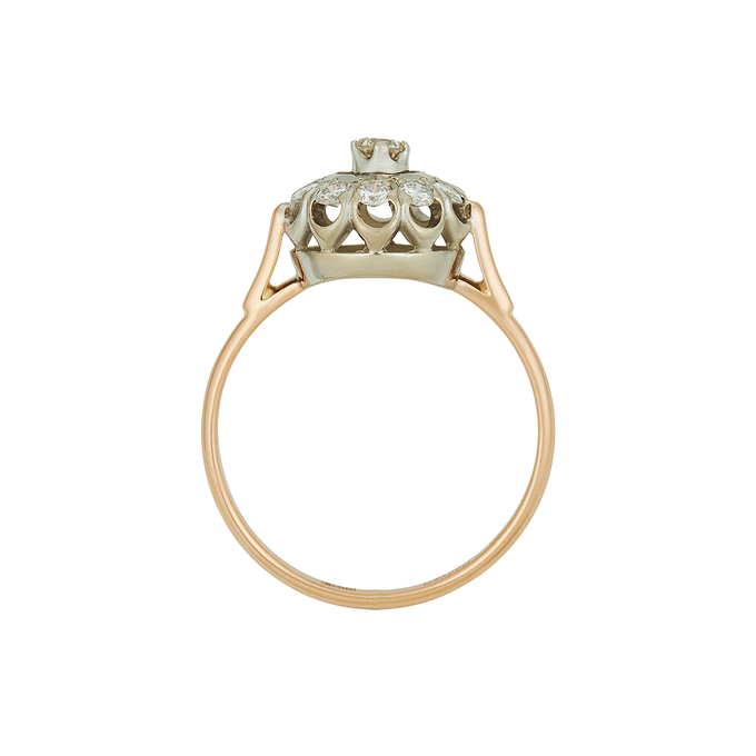 Кольцо из золота 585 пробы c бриллиантами, Л 3309 6596 за 73200